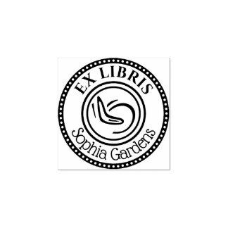 Sello De Caucho Ronda Ex Libris Boomerang - Borde decorativo