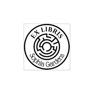 Sello De Caucho Ronda Ex Libris Laberinto 02