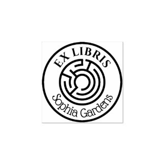 Sello De Caucho Ronda Ex Libris Laberinto 03