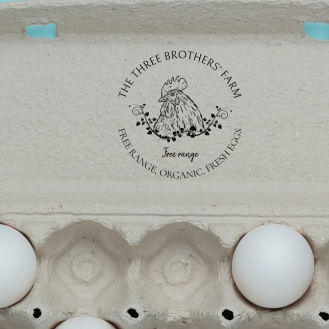 Sello De Caucho Ronda Rusa | Cartones de huevo fresco Personalizad (Subido por el creador)