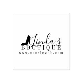 Sello De Caucho Ropero de Zapatos Boutique en Línea Logotipo