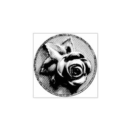Sello De Caucho Rosa grabado