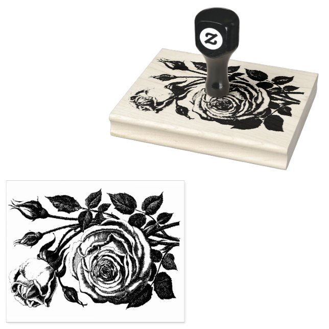 Sello De Caucho Rose Bouquet (Sellado)