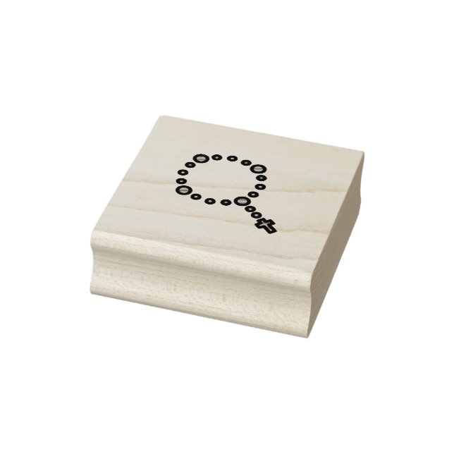 Sello De Caucho Rosery Beads Católica (Sello)