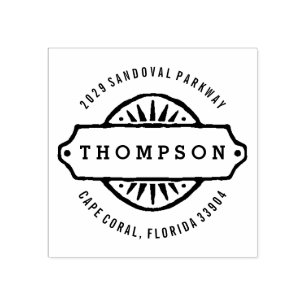 Sello De Caucho Rótulo Rústico