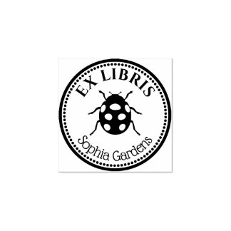 Sello De Caucho Round Ex Libris - Ladybird