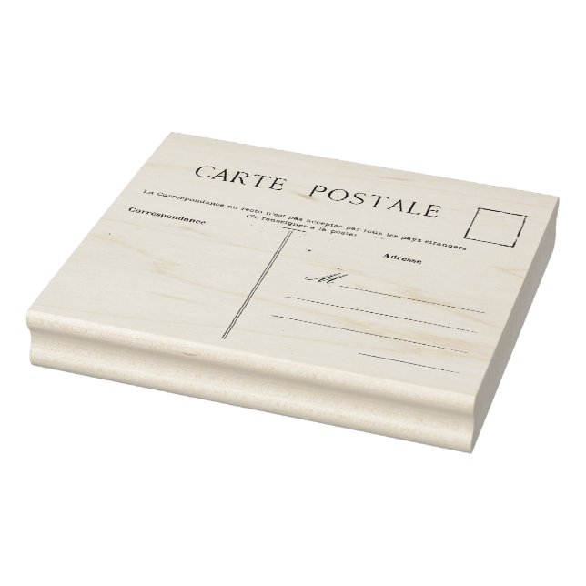 Sello De Caucho Rubbe de plantilla postal postal en blanco (Sello)