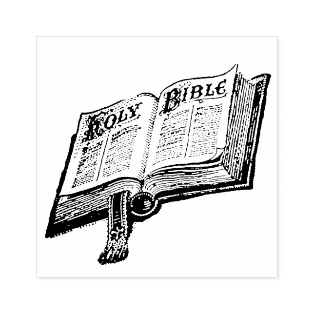 Sello De Caucho Sagrada Biblia Escritura Católica Cristiana (Impresión)