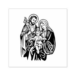 Sello De Caucho Sagrada Familia Jesús María José Religioso Católic