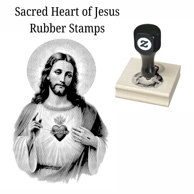 Sello De Caucho Sagrado Corazón Católico de Jesús Tradicional (Subido por el creador)