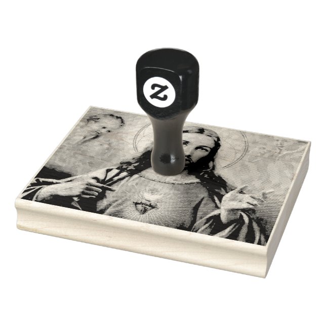 Sello De Caucho Sagrado Corazón de Jesús (Sello)