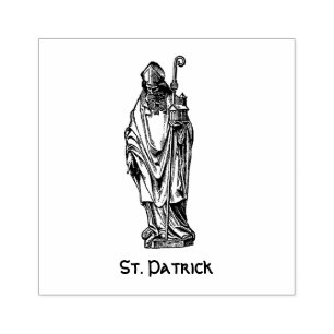 Sello De Caucho Saint Patrick Ireland Católico Saint