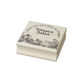 Sello De Caucho Salsa casera de tomate "desde la cocina de"