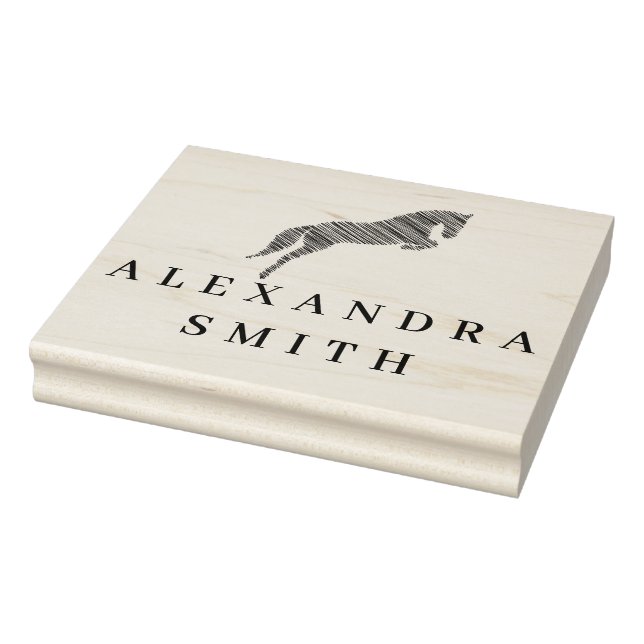 Sello De Caucho Saltando Caballo | Caballo Scribble | Entrenador d (Sello)