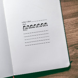 Sello De Caucho Salud Mental, Ánimo Diario, Diario