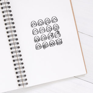 Sello De Caucho Salud Mental, Emojis de humor femenino, Journal