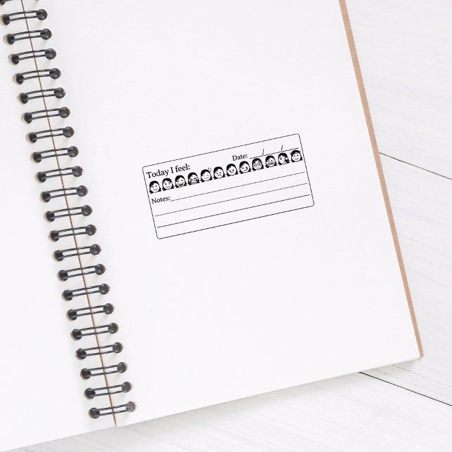 Sello De Caucho Salud Mental, Emojis de seguimiento del estado de  (Subido por el creador)