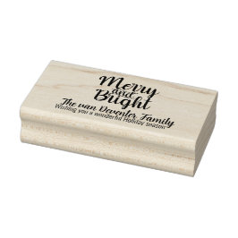 Sello De Caucho Saludos personalizados de Feliz y Brillante