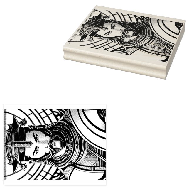 Sello De Caucho Samurai (Sellado)