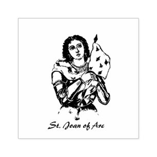 Sello De Caucho San Juana de Arco Santo Católico