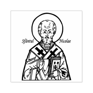 Sello De Caucho San Nicolás Católico Religioso