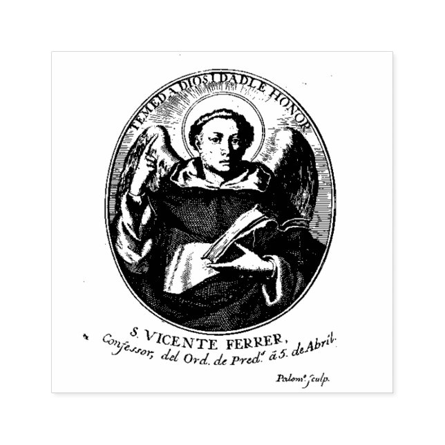 Sello De Caucho San Vicente Ferrer (Impresión)