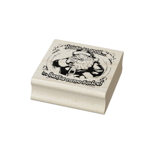 Sello De Caucho Santa Came Twice! (Sello)