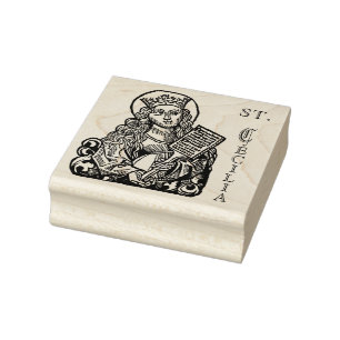 Sello De Caucho Santa Cecilia con tablero de himnos (Nuremberg)