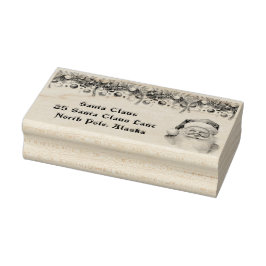 Sello De Caucho Santa Claus Christmas Garland North Pole 