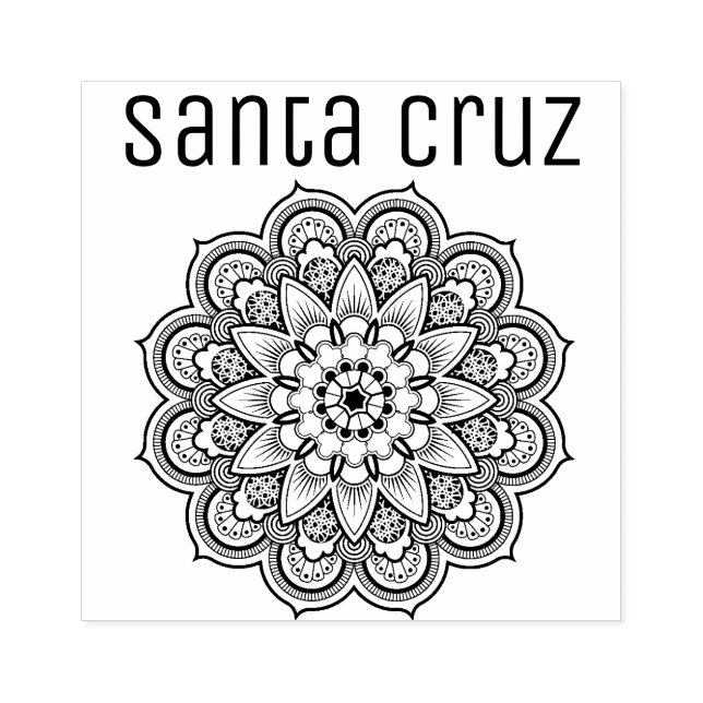 Sello De Caucho Santa Cruz (Impresión)