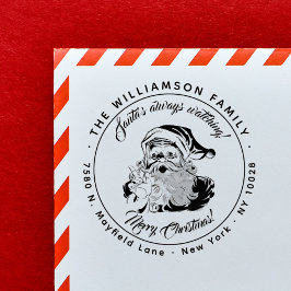 Sello De Caucho Santa siempre mirando | Dirección de devolución de