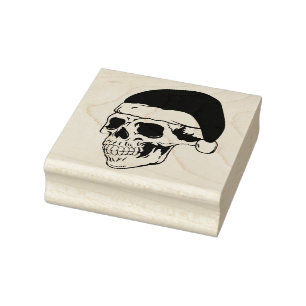 Sello De Caucho Santa Skull