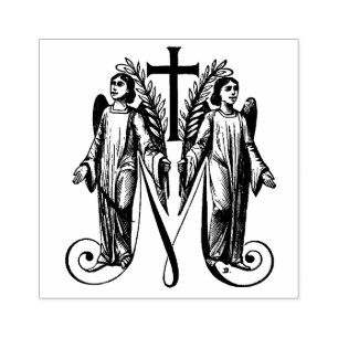Sello De Caucho Santísima Virgen María Ángeles Marianos