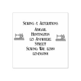 Sello De Caucho sastre de máquina de coser de época