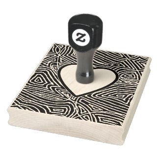 Sello De Caucho Scribbleprints Heart