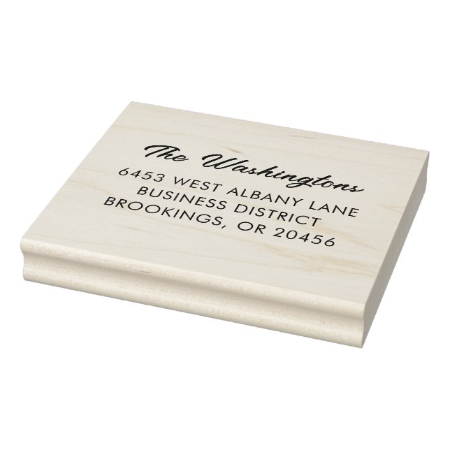 Sello De Caucho Script moderno Nombre comercial simple (Sello)