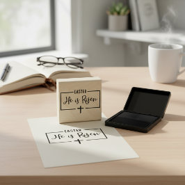 Sello De Caucho Se Levanta La Estampilla De Goma De Pascua