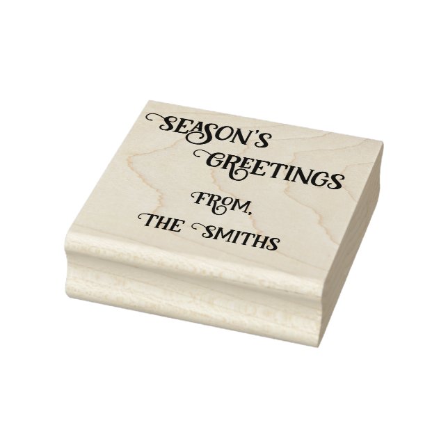 Sello De Caucho Season's Greetings Rubber Stamp (Sello)