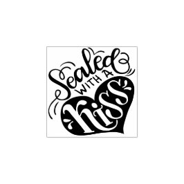 Sello De Caucho Sellado con un beso