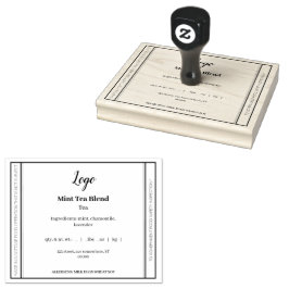 Sello De Caucho Sencilla Ley de Alimentos de Cabaña