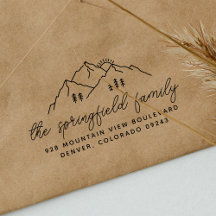 Sencilla Montañas Modernas Árboles Nombre de la fa