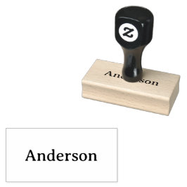 Sello De Caucho Sencillo profesional empresarial 1,5" x 3"