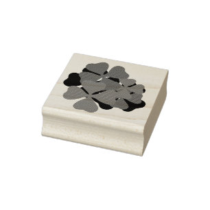 Sello De Caucho Shamrock irlandés, shamrock verde, trébol irland