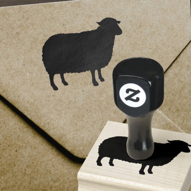 Sello De Caucho Sheep Silhouette (Subido por el creador)
