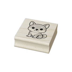 Sello De Caucho Shiba Inu