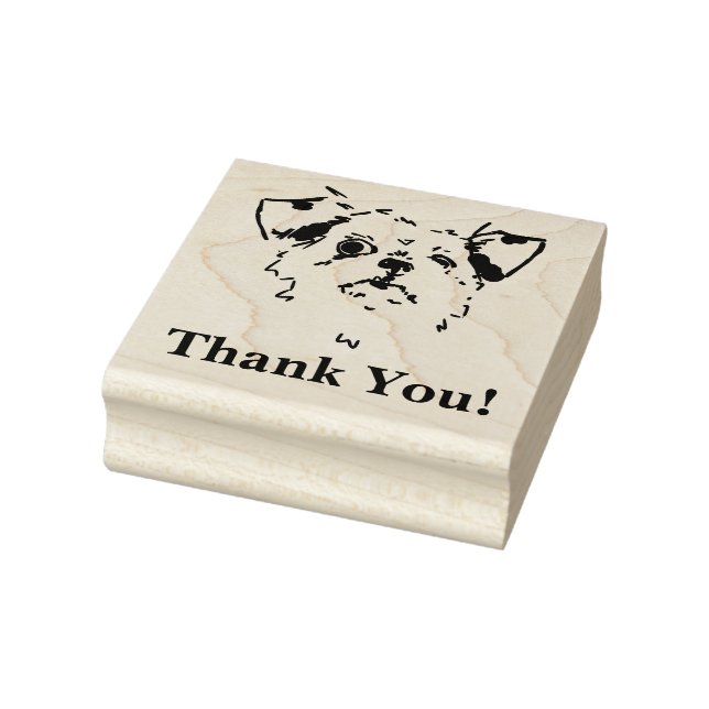 Sello De Caucho Shitzu thank you! (Sello)