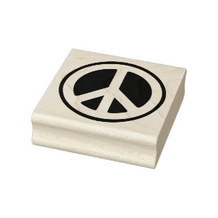 Sello De Caucho Signo de paz
