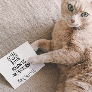 Sello De Caucho Síguenos en Instagram, medios sociales