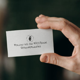 Sello De Caucho Síguenos simplemente en Facebook, medios sociales