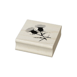 Sello De Caucho Silbato escocés, flor de Escocia